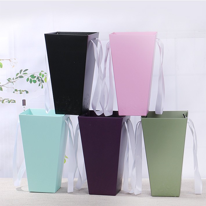 Customized Printed Vase Shape Fold Floral Delivery Boxes Buy Vase