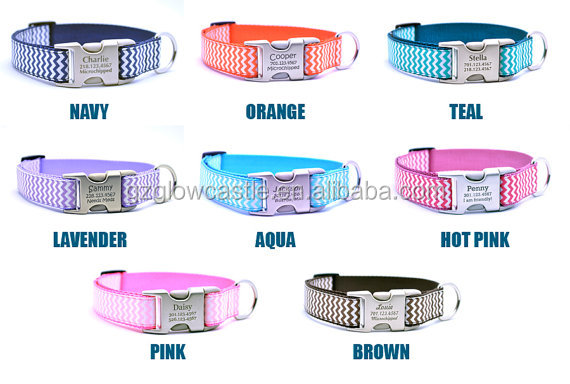 Chevron Stripe Personalized Dog Collar (4).jpg