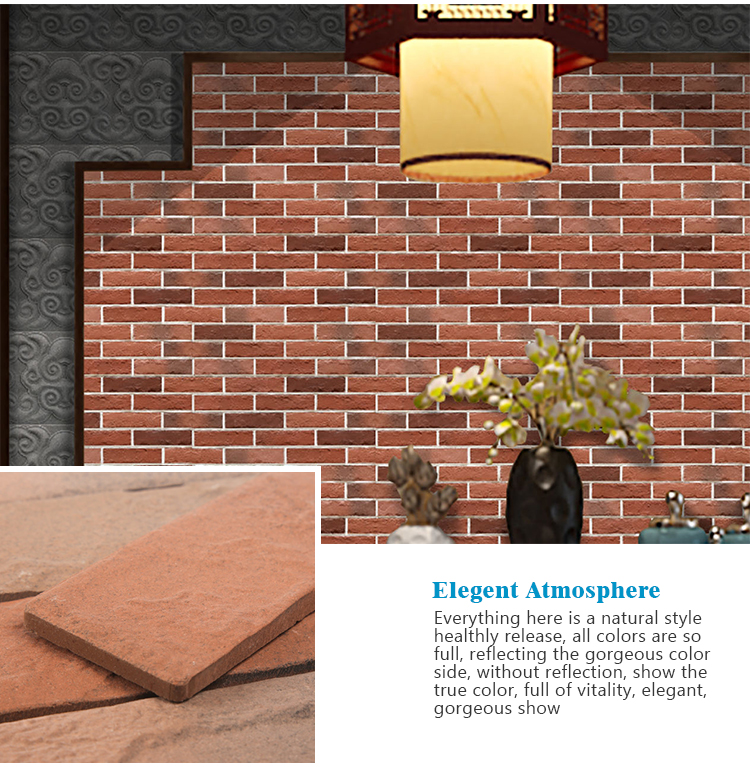 Tv Background Rustic Brick Look Ceramic Decorative Polished Unglazed 227*60,200x50 Wall Tile