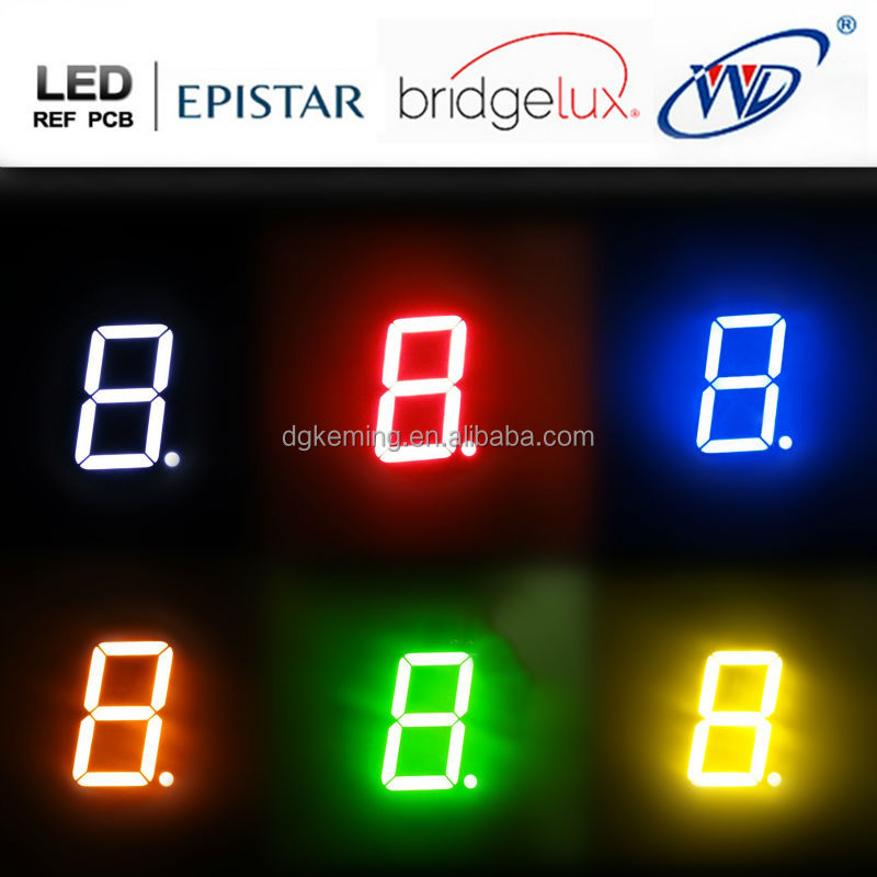 2 digits ultra amber 1.5 inch 7 segment led numeric display