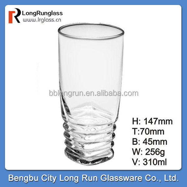 LongRun 350ml elegant design red wine glass cup&fruit drinks glass glass top sale
