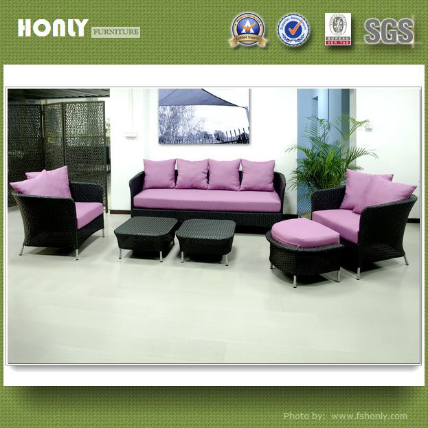 Synthetic rattan sofa set outdoor morden rattan sofa set outdoor furniture