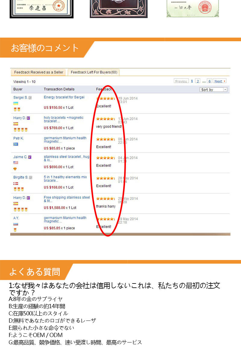 インポートされた企業コスチュームジュエリーブレスレット穴トーンのブレスレット問屋・仕入れ・卸・卸売り