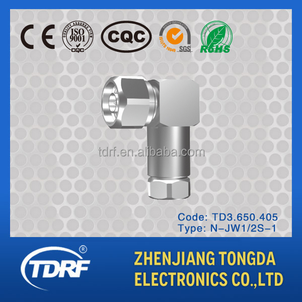 Nの直角オスrf同軸コネクタのための1/2'' ケーブル仕入れ・メーカー・工場