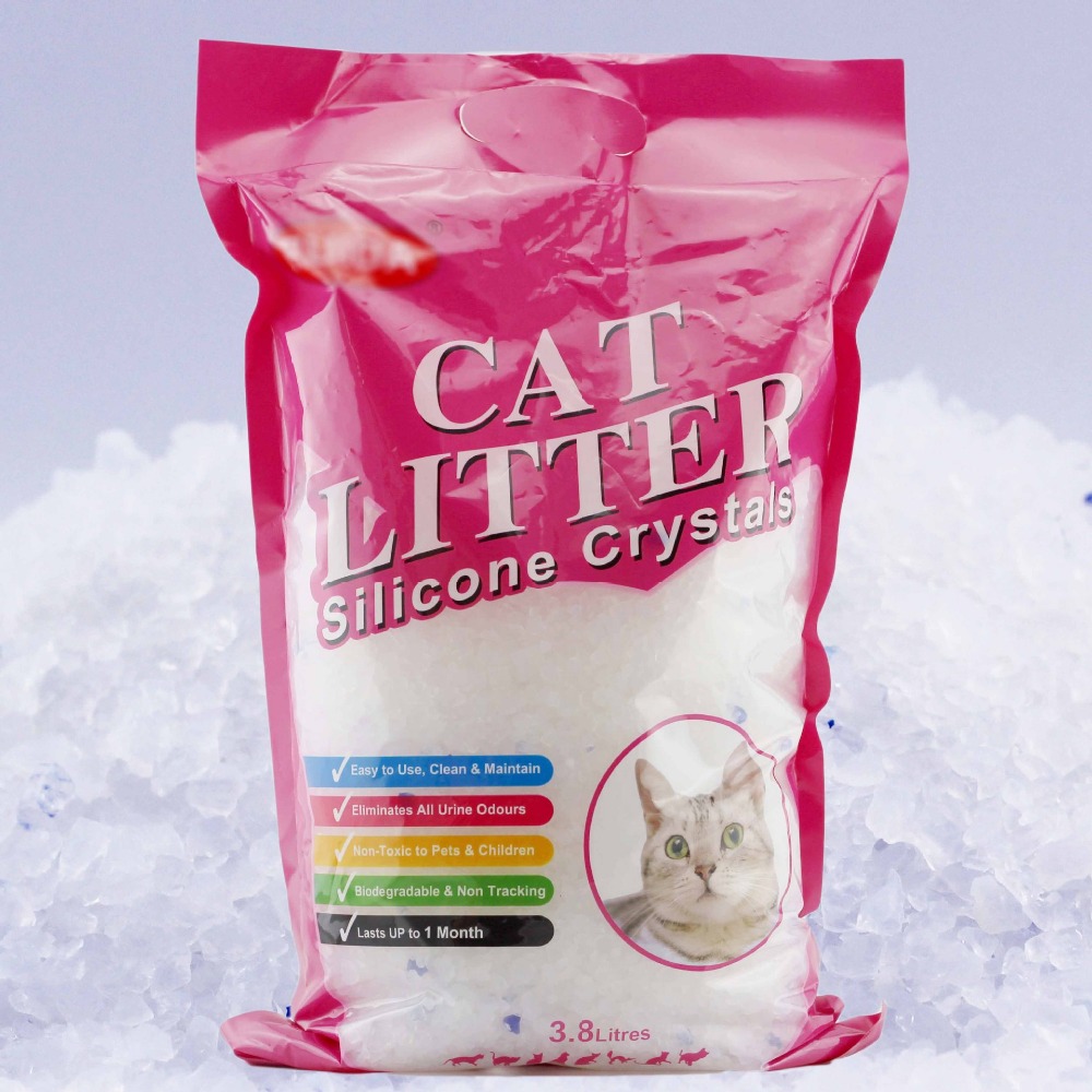 熱い販売のペットoem製品のシリカゲルの猫砂猫砂、 結晶猫のトイレ仕入れ・メーカー・工場