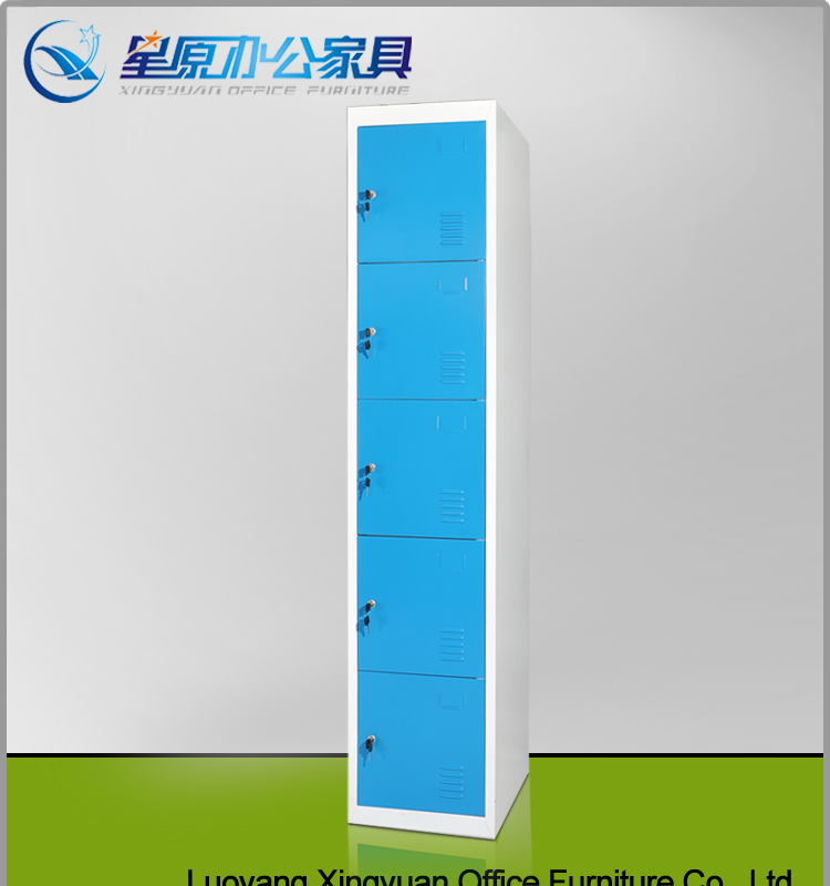 China Xingyuan high quality best selling 5door fancy steel locker