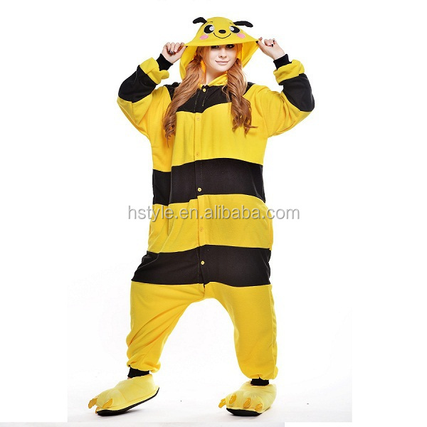黄色のハチ大人可愛いパジャマカップルonesiehfc089ジャンプスーツ男女兼用仕入れ・メーカー・工場