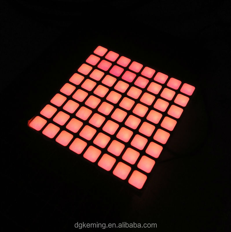 Square led dot matrix display sign 8*8 array rgb led module for lift indicator
