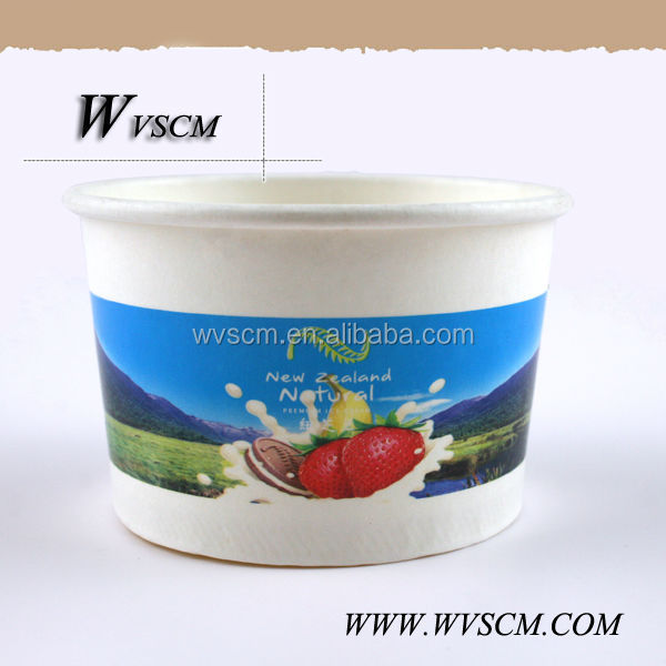 Customized paper frozen Yogurt Cup
