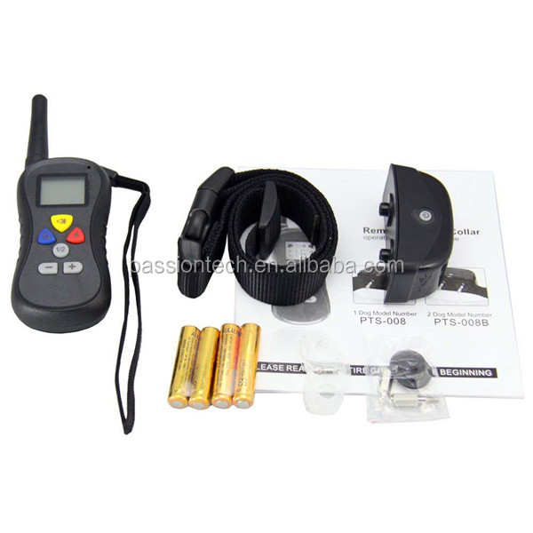 CE ROHS LCD Remote Control Electric Shock Vibrate Collar Dog Training System Alibaba