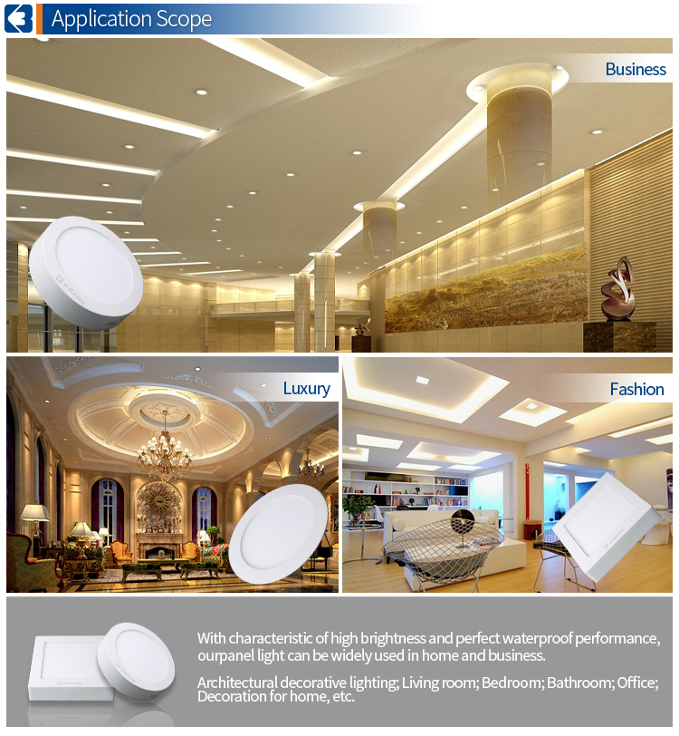 超薄型ledパネルライトdiameter85mm3wラウンドwarmwhitesmd2835ce、 rohsは承認した仕入れ・メーカー・工場