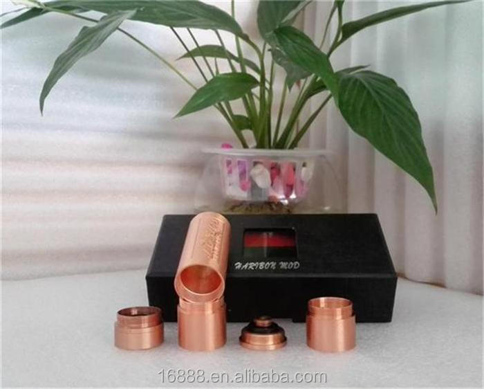 Newest e cig mod haribon mod red copper and SS color fit 18350 18500 18650 battery 510 screw thread made in china for 2014.
