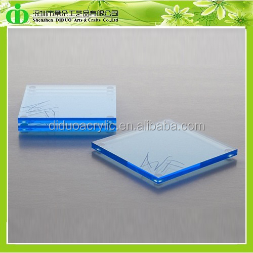 中国の工場卸売ddc-a004iso9001sgs非- 毒性テスト正方形の透明なガラスコースター仕入れ・メーカー・工場