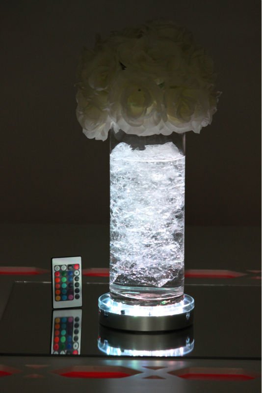 Crystal Vase Decorations Wedding Decoration Remote Controlled