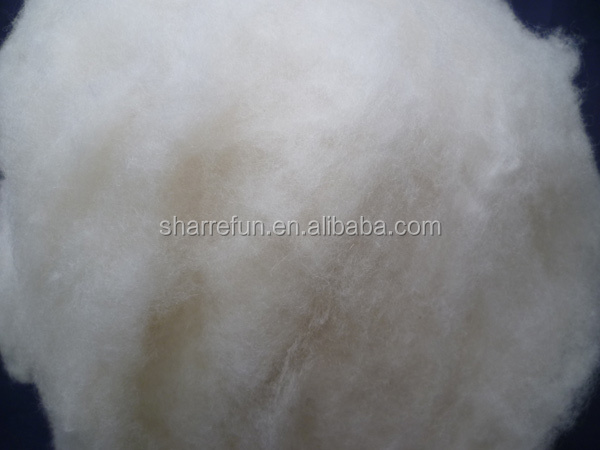 中国の100％純粋な毛を除去した自然な白羊毛繊維仕入れ・メーカー・工場