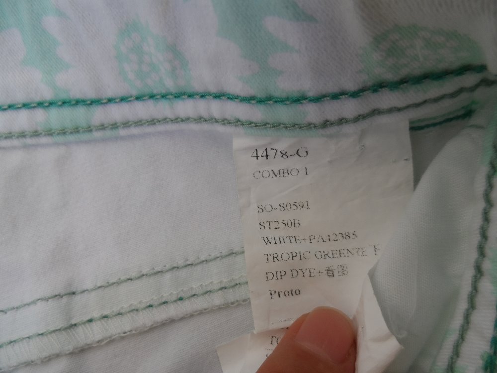 Oem/odm 95%綿5%スパンデックスプリントとディップ染料ファッションファンシーデニムジーンズショート用growning女の子仕入れ・メーカー・工場