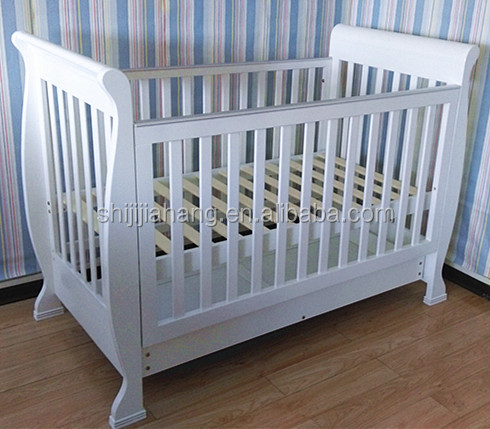 白ソリベビーベッドのベッド引き出し付きベッドサイドの赤ちゃんのように白いdrope/nzs仕入れ・メーカー・工場