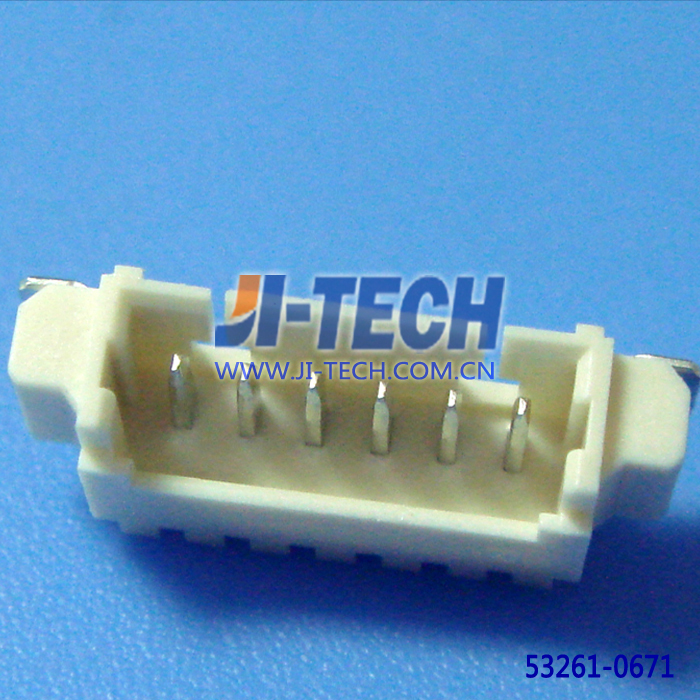 Smtヘッダ1.25mmピッチ電線対基板コネクタモレックスシリーズ5326153261-06716ピン直角pcbヘッダーアプリケーション信号仕入れ・メーカー・工場