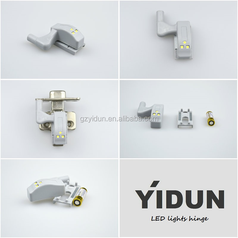 ドアのヒンジのランプは、 バッテリーとyidun/ledライト付きドアのヒンジ/光バッテリードアヒンジ仕入れ・メーカー・工場