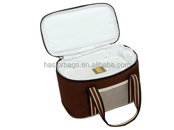 Fashion Polyester Electric Insulated Cooler Lunch Bag, Portable Mini Cooler Bag