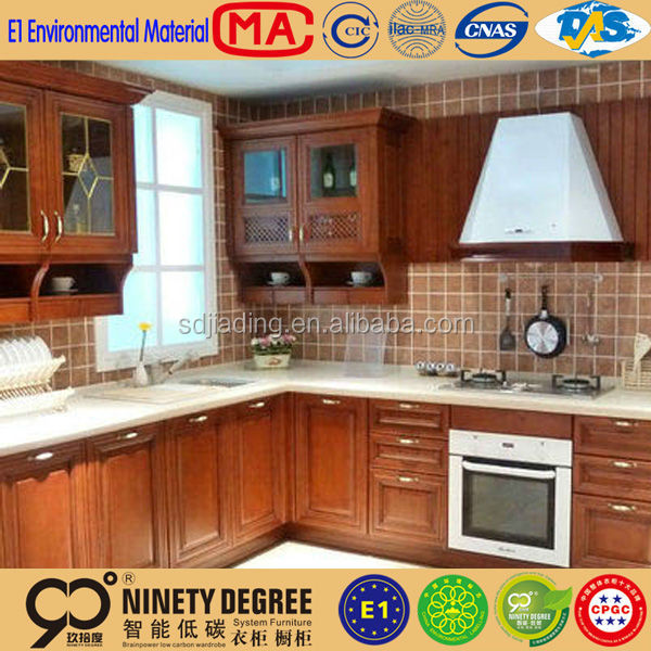 Delicate design latest dark chocolate melamine kitchen cabinet
