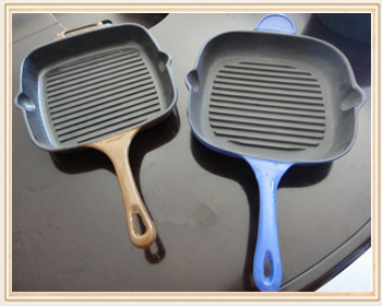 新しいホット製品2014年エナメルのキャスト鉄のフライパン中華鍋/鋳鉄フライパン問屋・仕入れ・卸・卸売り