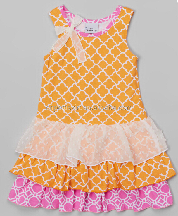 卸売の女の子のスカート2015シックな簡単シェブロンブティックの衣類赤ちゃんの女の子のスカートの女の子の格子縞のスカート仕入れ・メーカー・工場