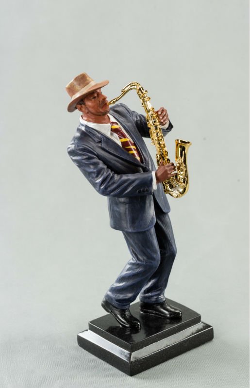 ジャズの彫像saxphonistpolyresinの置物仕入れ・メーカー・工場