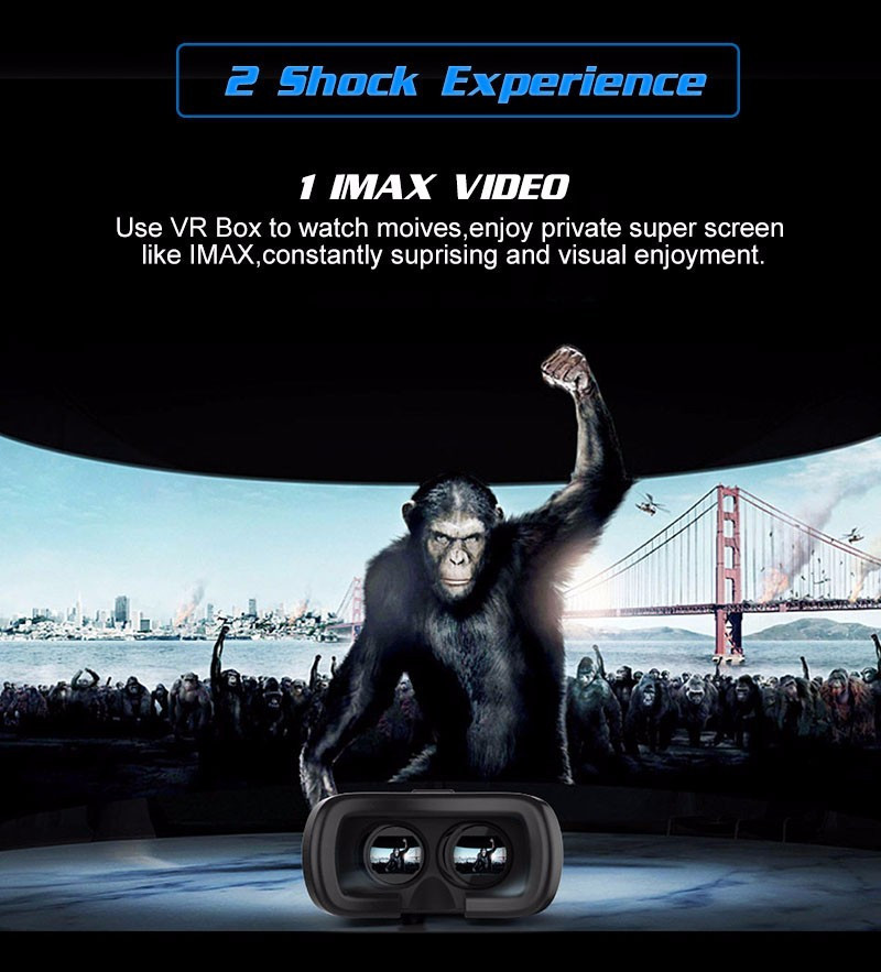 2016プロフェッショナルvrボックスii 2 3dメガネxiaozhai vrboxバージョンアップ仮想現実3dビデオメガネ+ bluetoothリモート仕入れ・メーカー・工場