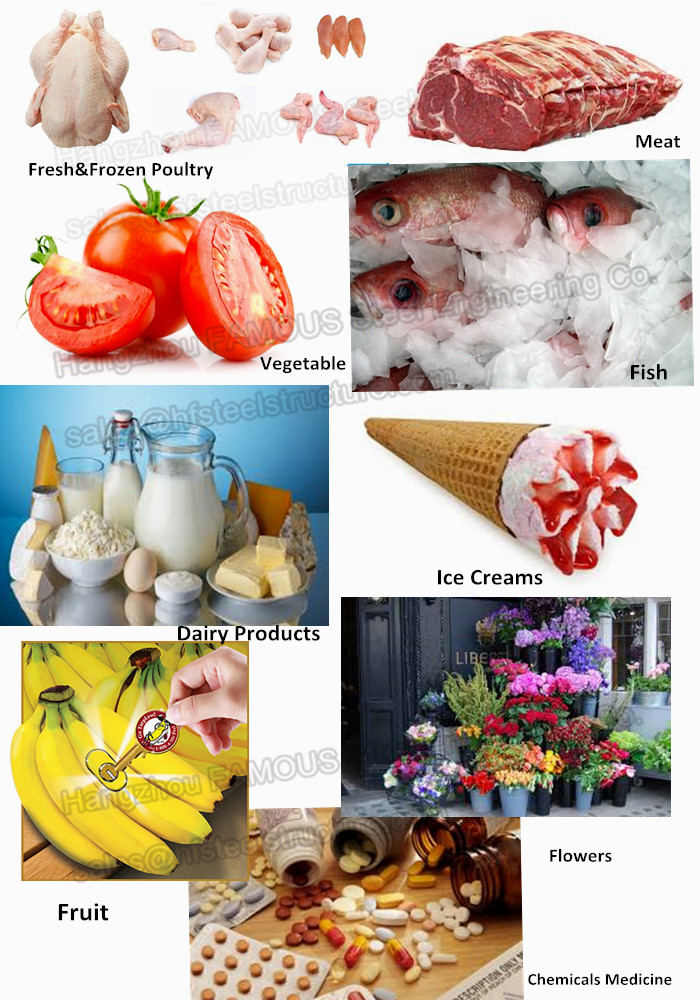 低温室のパネルに使用のための凍結果実、 野菜と魚 問屋・仕入れ・卸・卸売り