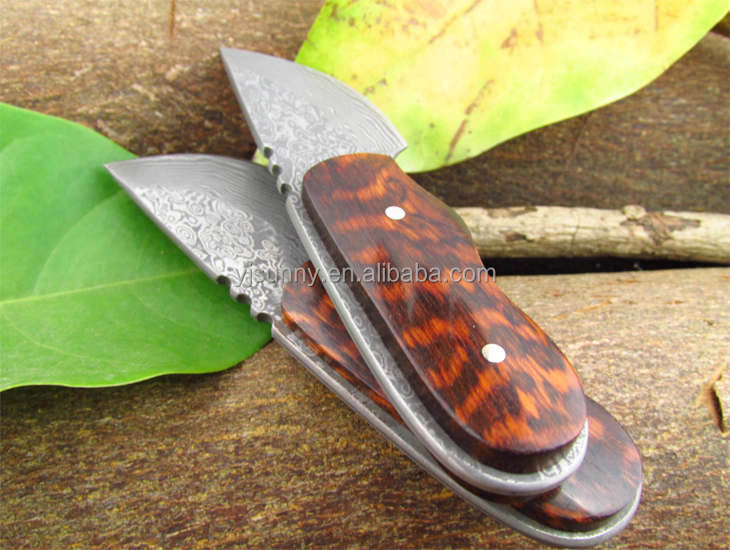 ミニdsk-007snakewoodハンドル固定刃ダマスカス鋼ストレートoemハンティングナイフ仕入れ・メーカー・工場