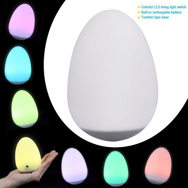 Ledテーブルデコレーション丸々- ポリ卵光夜の光の色変更仕入れ・メーカー・工場