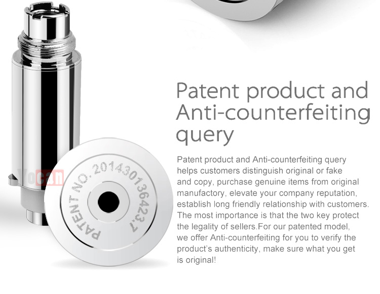 Replaceable control panel Yocan EXgo V2 battery with low voltage protection and power indication