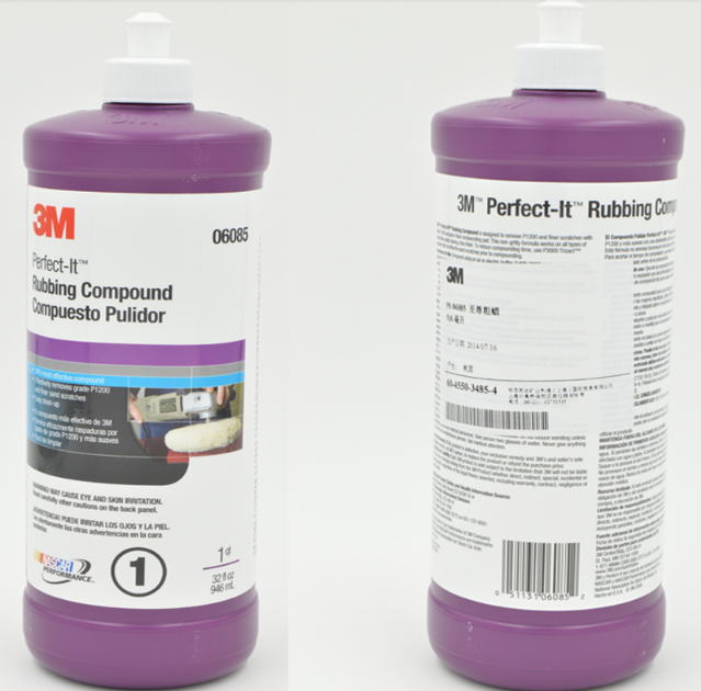 3m Car Scratch Remover Polish And Rubbing Compound With Fine Finish