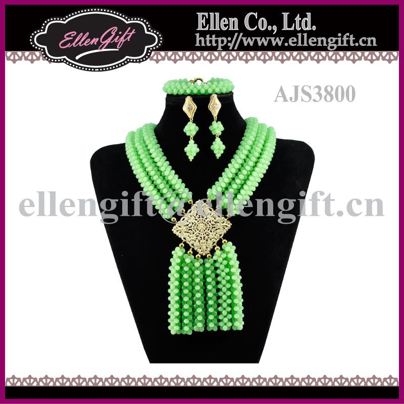 ... Beads Jewelry Set > African Fashion Wedding Beads Jewelry Set AJS3800