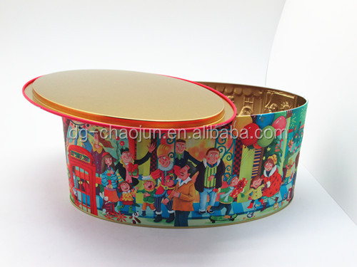 Meet with FDA, LFGB and EN71 tests environmental lollipop tin can candy tin can