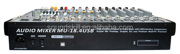 チャンネルのプロフェッショナル14デスクミキサーusbインタフェースを備えた、 チャンネルeq4バンド、 グラフィックイコライザーバンドレザーストラップ問屋・仕入れ・卸・卸売り