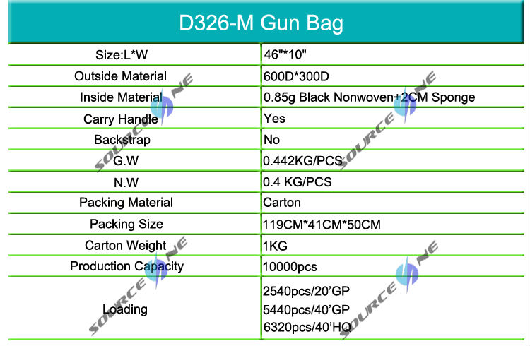 D326-m迷彩銃の袋の工場問屋・仕入れ・卸・卸売り
