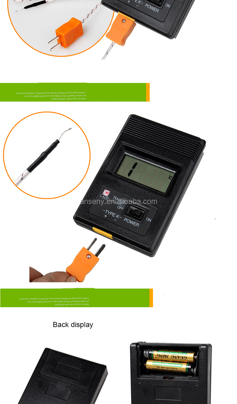デジタル温度計tm-902clcdタイプk0.1です解像度工業用温度計仕入れ・メーカー・工場