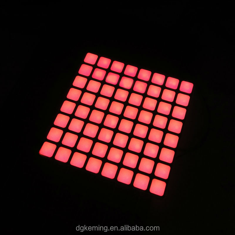 Full color red green blue square 8x8 dot array led rgb dmx led matrix
