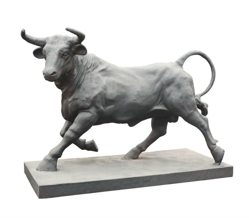 Hierro fundido escultura de un toro-Artesanías de Metal-Identificación
