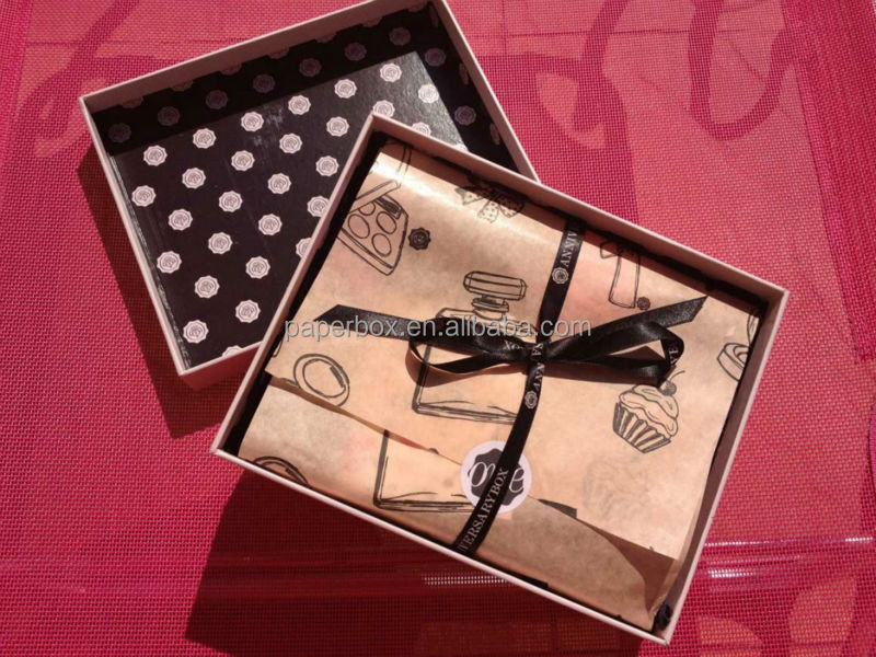 rigid paperboard custom print cardboard box gift box