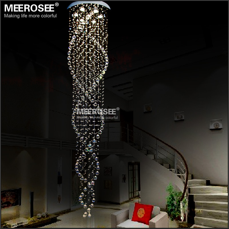 Falso techo espiral cristal chandelier iluminacion techo md614 ... Lamparas modernas de techo espiral