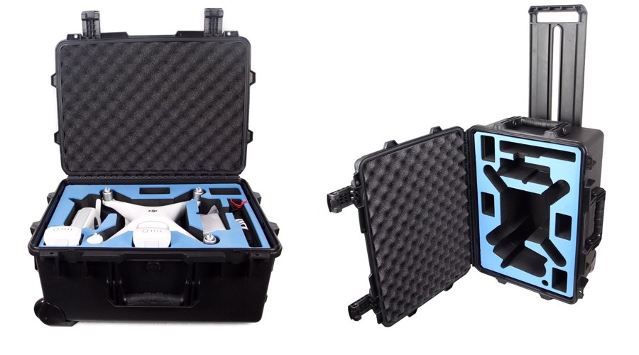 TRICASES waterproof rugged plastic dji phantom 4 case