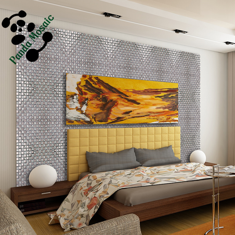 Mb Smp07 Square Electroplating Silver Glass Mosaic Bedroom Wall Tile Cheap Mosaic Tiles Buy Cheap Mosaic Tiles Bedroom Wall Tile Silver Glass Mosaic