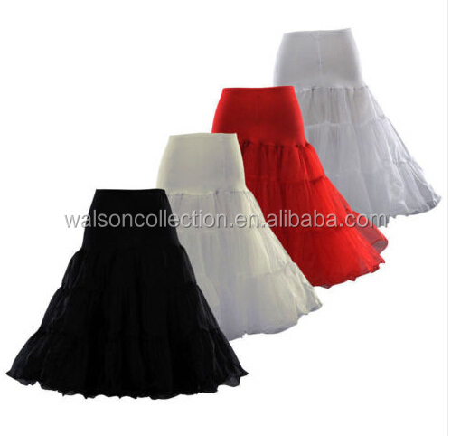 50s Retro Underskirt Swing Vintage Petticoat Fancy Net Skirt Rockabilly Tutu