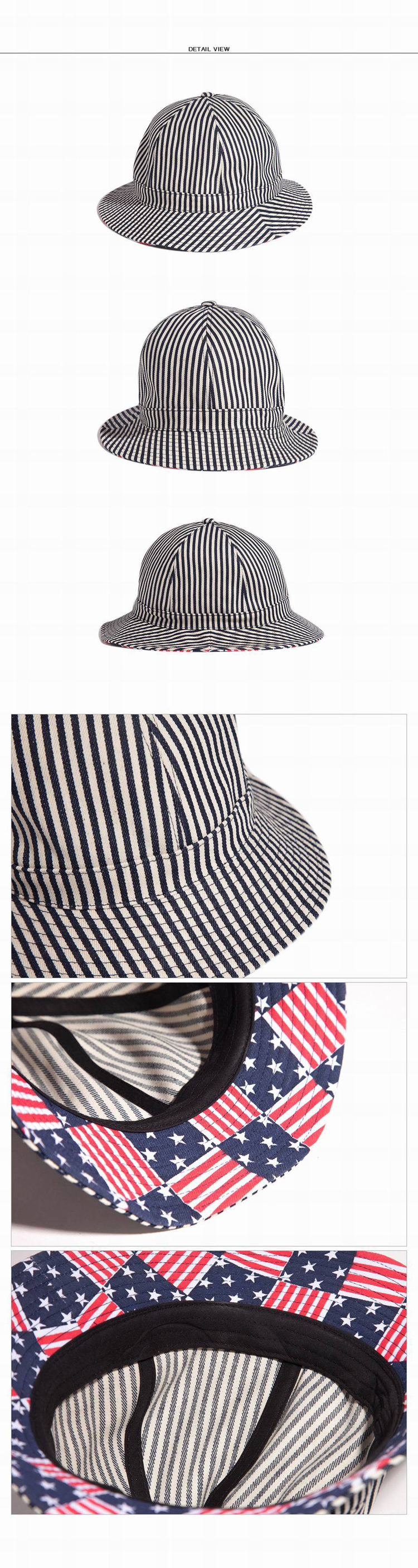 100％バケットハットメンズの綿のクッション枕アメリカの旗プリントパターンのバケツ帽子問屋・仕入れ・卸・卸売り