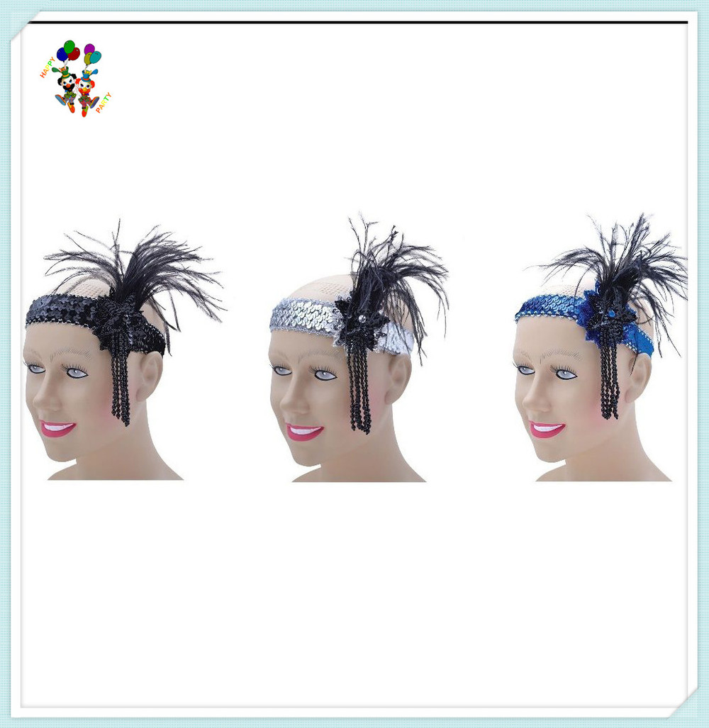 0703 1950s 3 COLOURS FLAPPER HEADBANDS FANCY DRESS ADULT COSTUME PARTY ACCESSORIES _.jpg