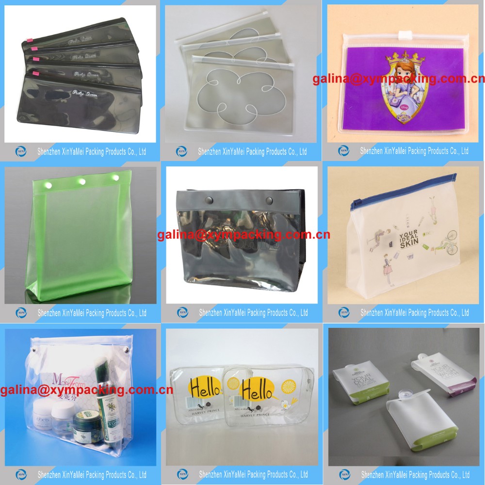 High quality clear cosmetic pvc bags