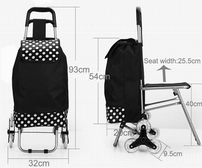 trolley bag with folding chair